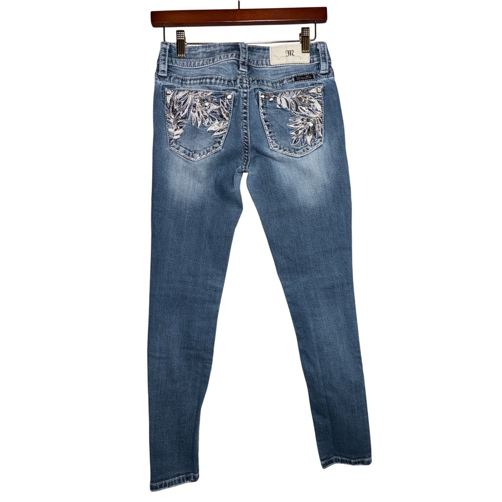 Miss Me Y2K 26 Hailey Skinny Jeans Embroidered Sequin Rodeo Western Festival